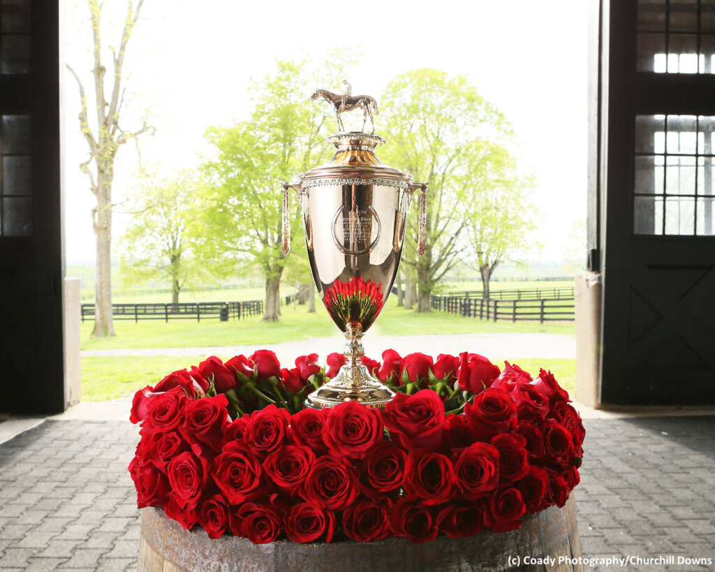 The Kentucky Derby trophy